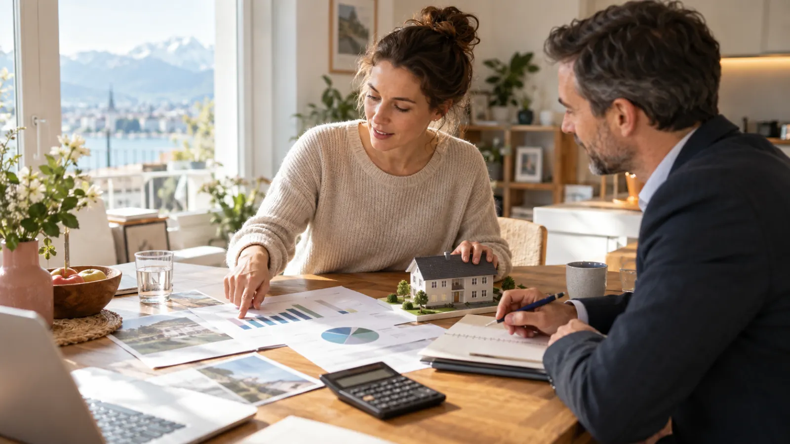 Acheteuse comparant son épargne du pilier 3a au financement d’une maison