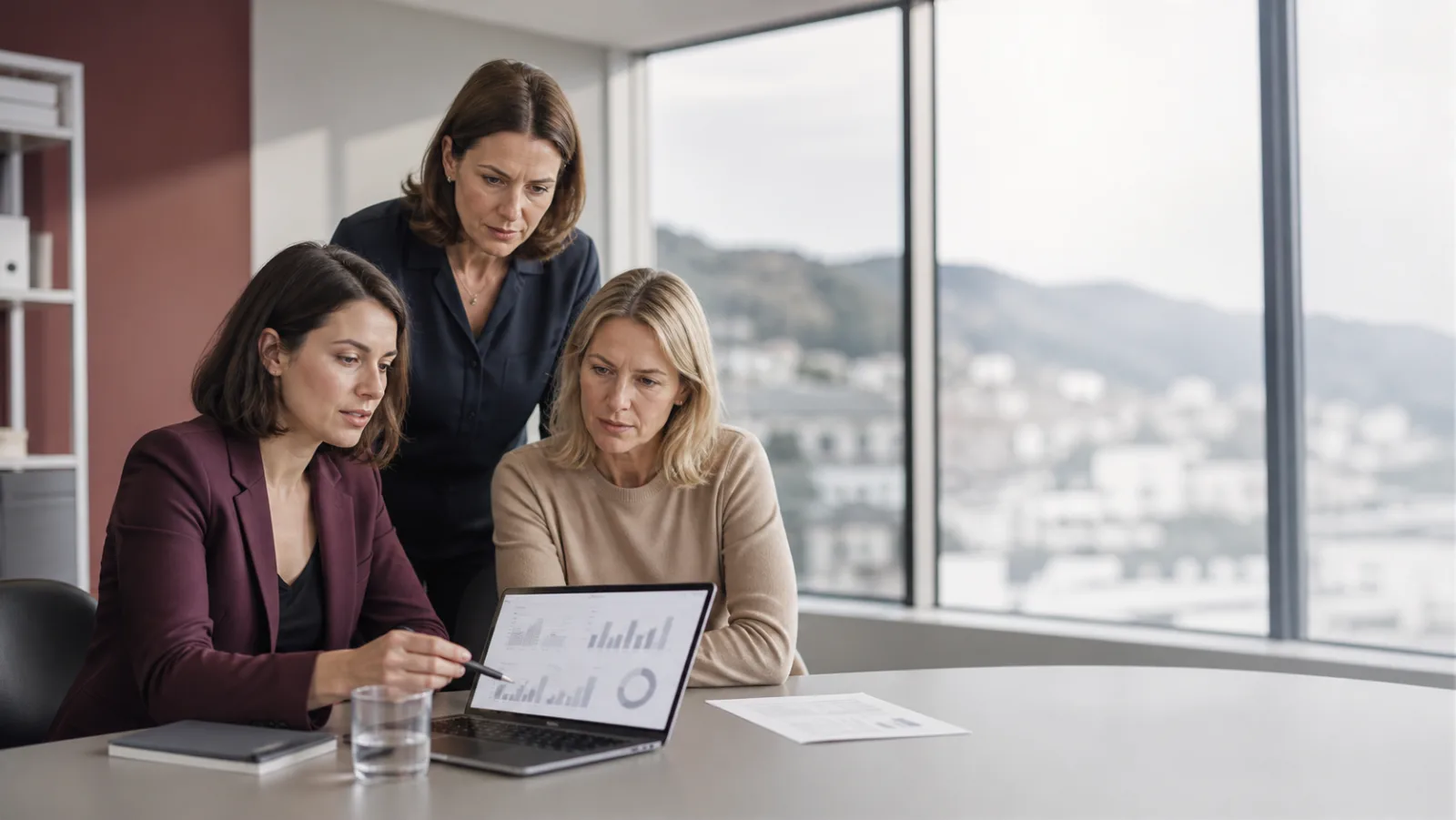 &Eacute;quipe comparant les contr&ocirc;les et fonctionnalit&eacute;s d&rsquo;un logiciel RH suisse